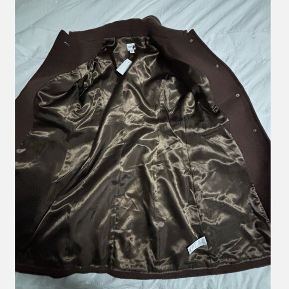 J. Crew Wool-Blend Lined Lady Day Coat Long Sleeve Brown Size 6P NWT *READ - Picture 10 of 16